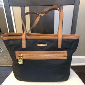 Michael Kors medium black nylon tote